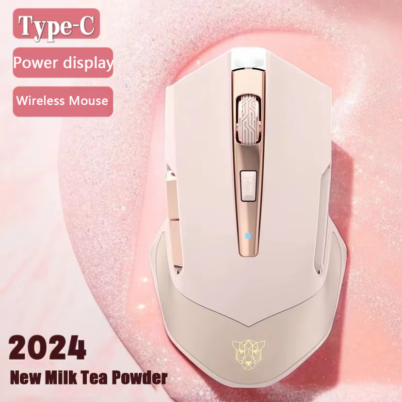 Pc Gaming Pink - 2024 New 2.4G Wireless Mouse Type-C