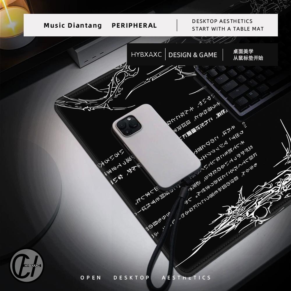 Black White Cybersigilism Desk - Pc Gaming White ulasan dan harga