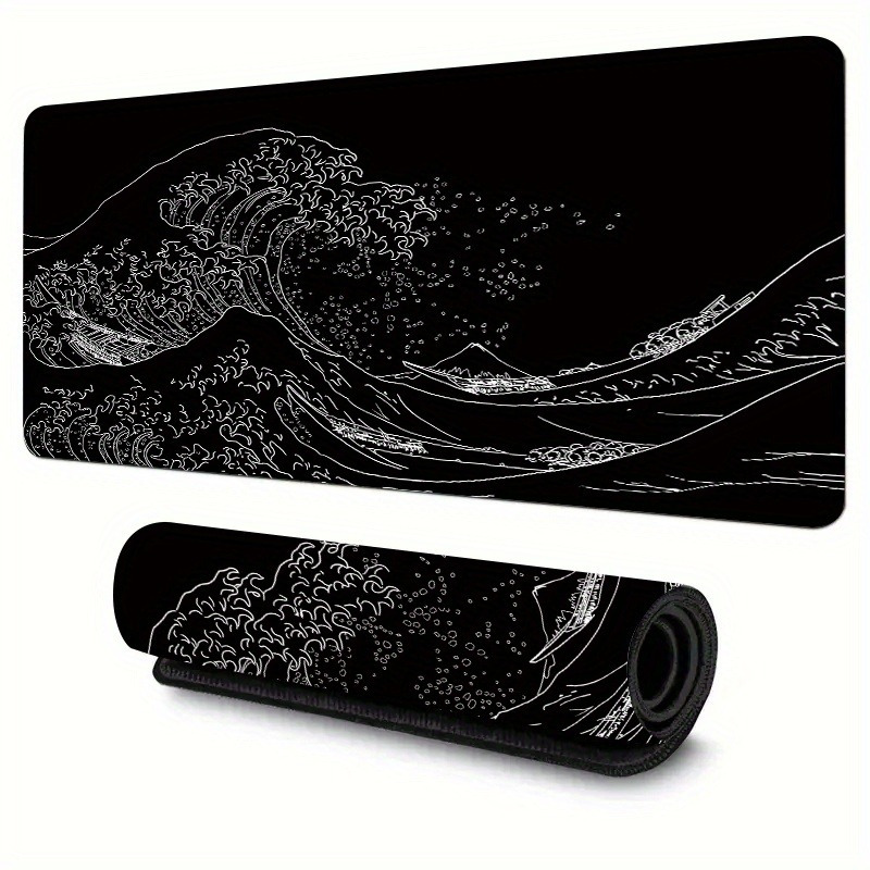 Black White The Great Wave Gam - Pc Gaming White ulasan dan harga