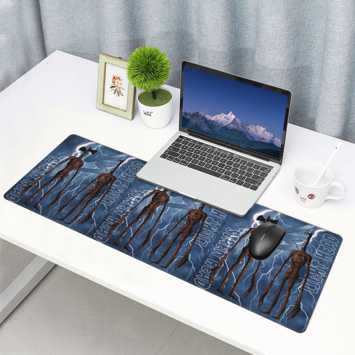 Large Mouse Pad Siren Head VS  - Pc Gaming Vs Laptop Gaming ulasan dan harga