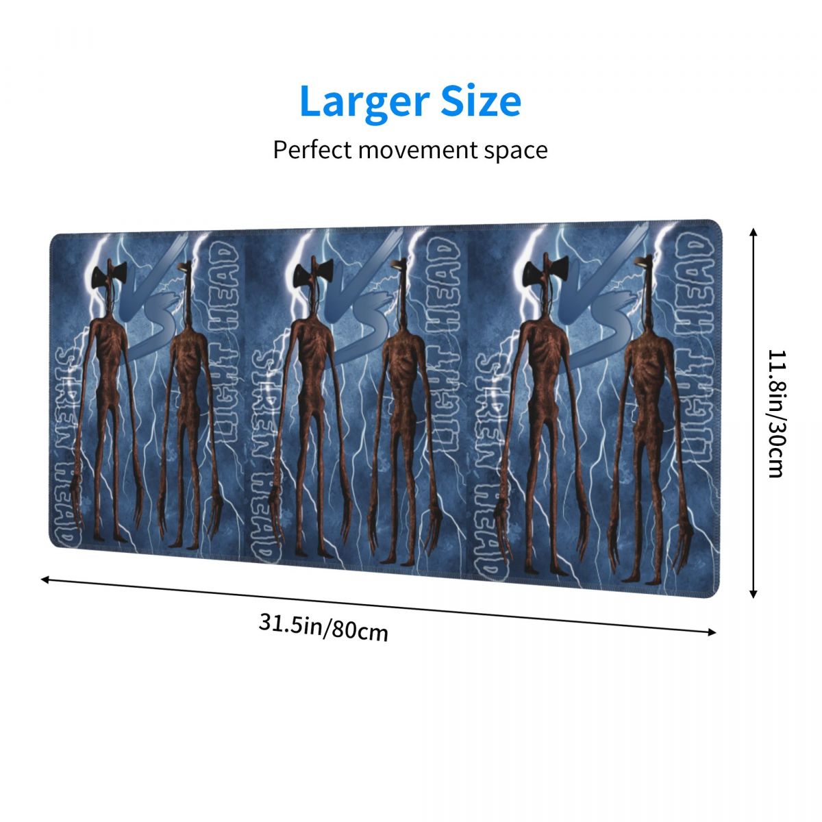 Large Mouse Pad Siren Head VS  - Pc Gaming Vs Laptop Gaming ulasan dan harga