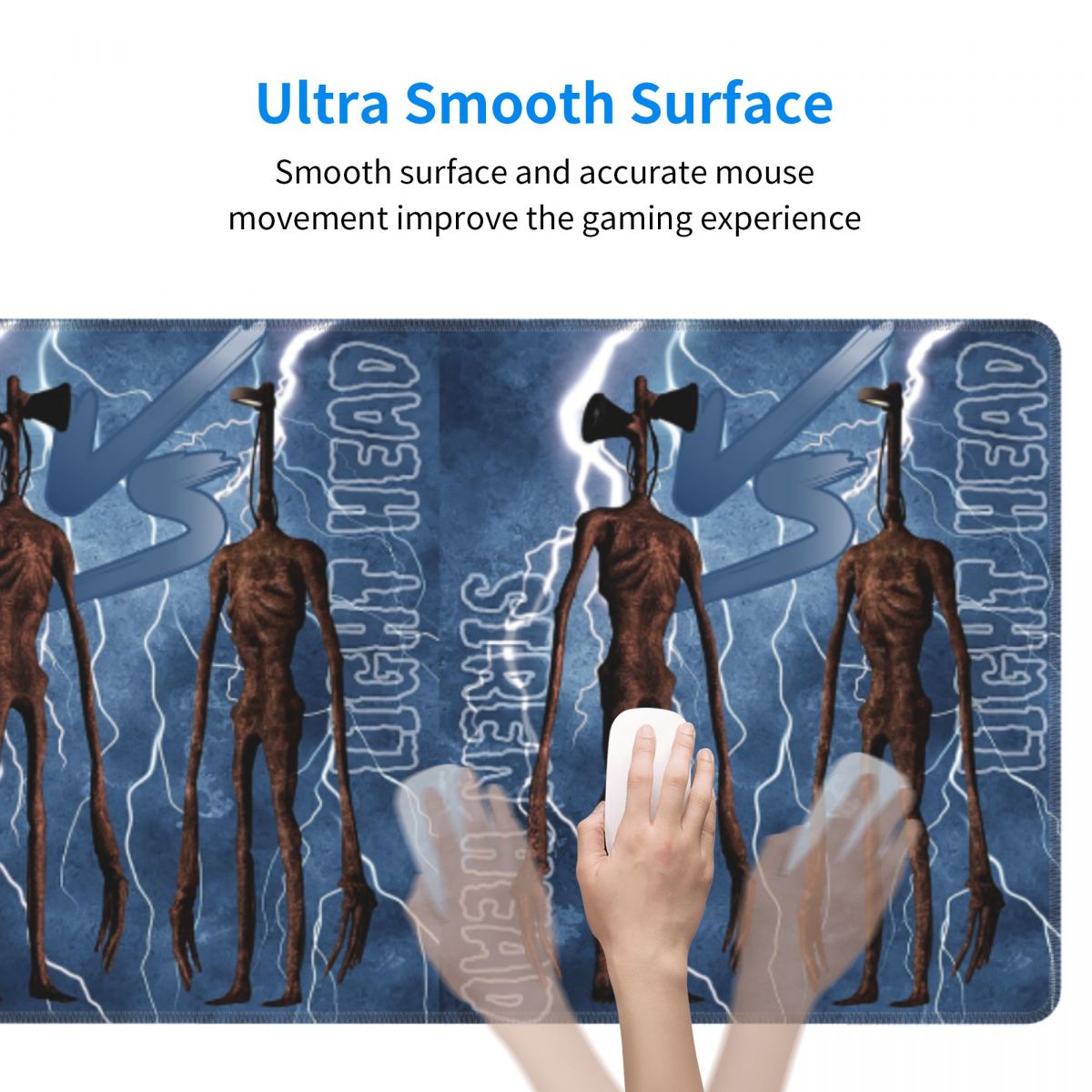 Large Mouse Pad Siren Head VS  - Pc Gaming Vs Laptop Gaming ulasan dan harga