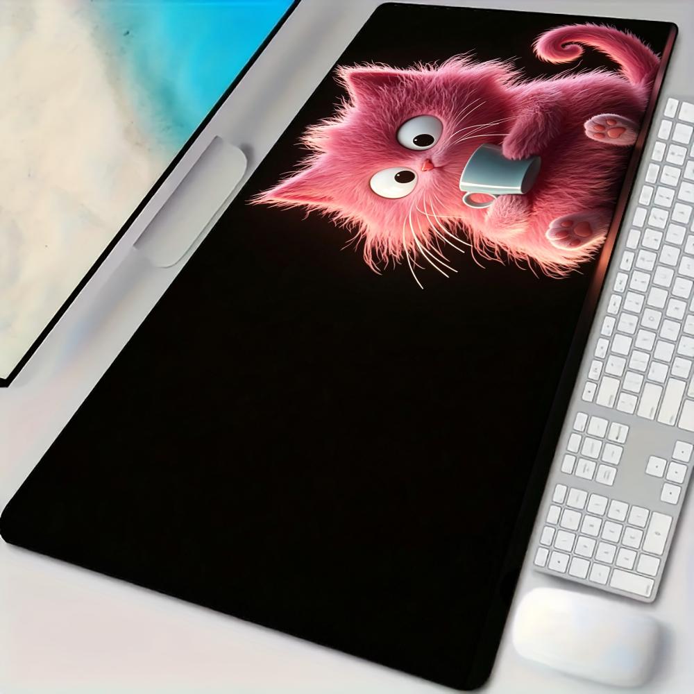 Fantasy Pink Cat Mouse Pad Des - Pc Gaming Pink ulasan dan harga