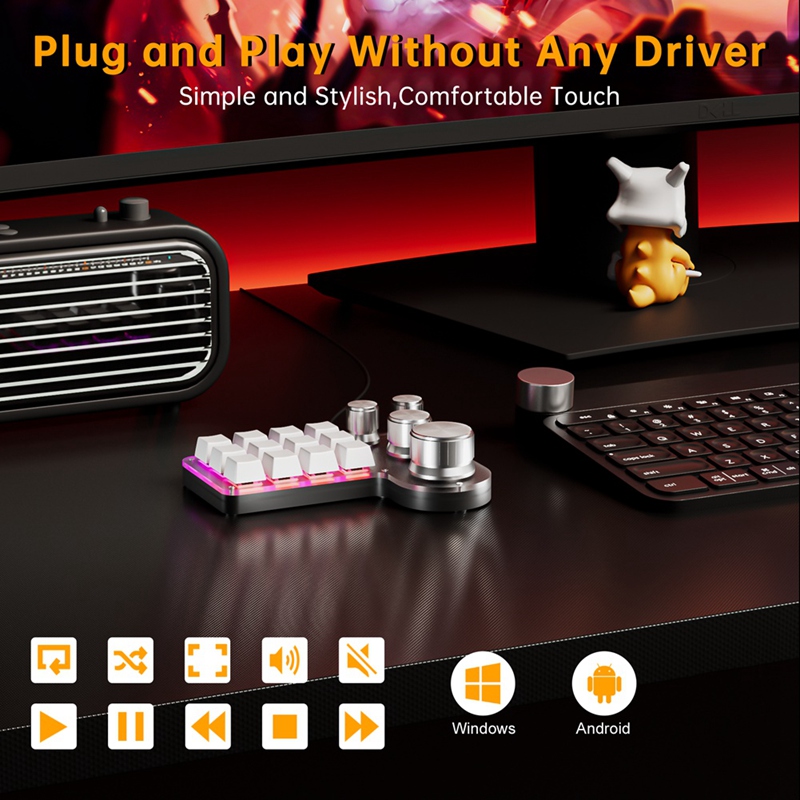 Custom Macro Keyboard 12 Keys  - Mechanical Keyboard ulasan dan harga
