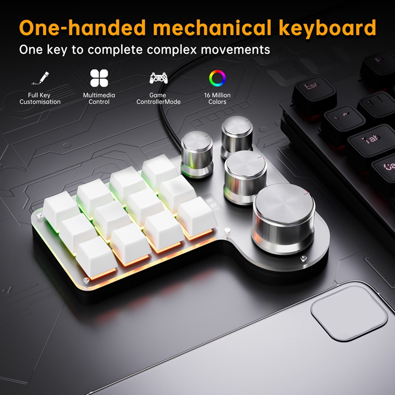 Custom Macro Keyboard 12 Keys  - Mechanical Keyboard ulasan dan harga