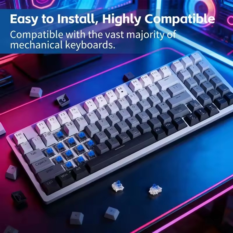 10-30Pcs 3 Pin Blue Red Brown  - Mechanical Keyboard ulasan dan harga
