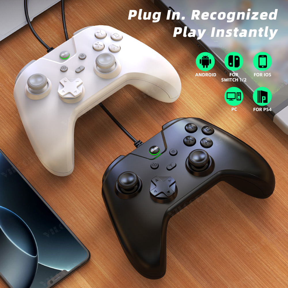 VILCORN Wired Gaming Controlle - Pc Gaming Second ulasan dan harga