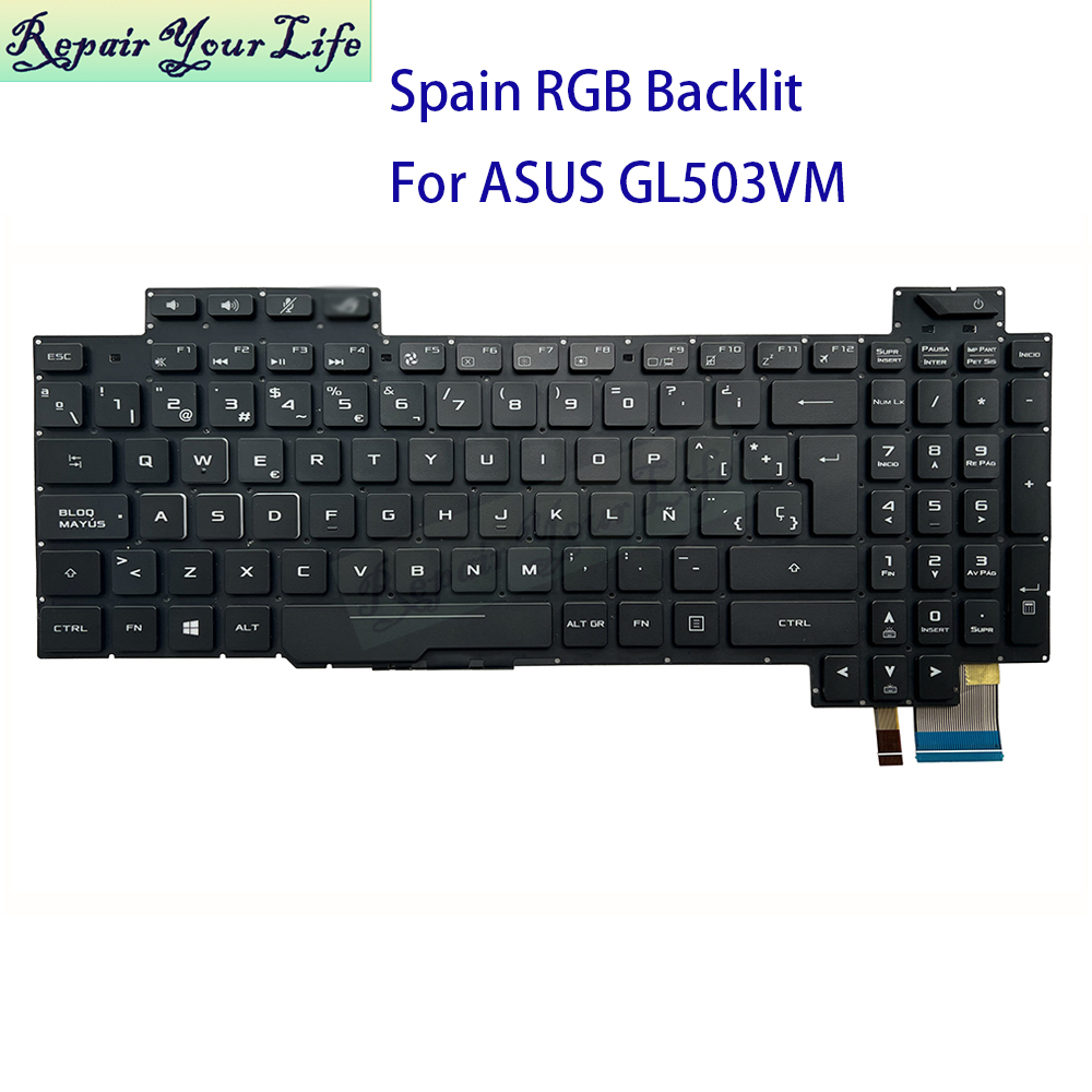 Spanish Keyboard RGB Backlit F - Pc Gaming Asus Rog ulasan dan harga