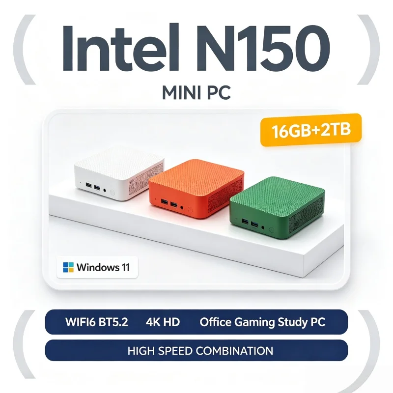 Intel N150 Mini Desktop Pc Gam - Pc Gaming Center ulasan dan harga