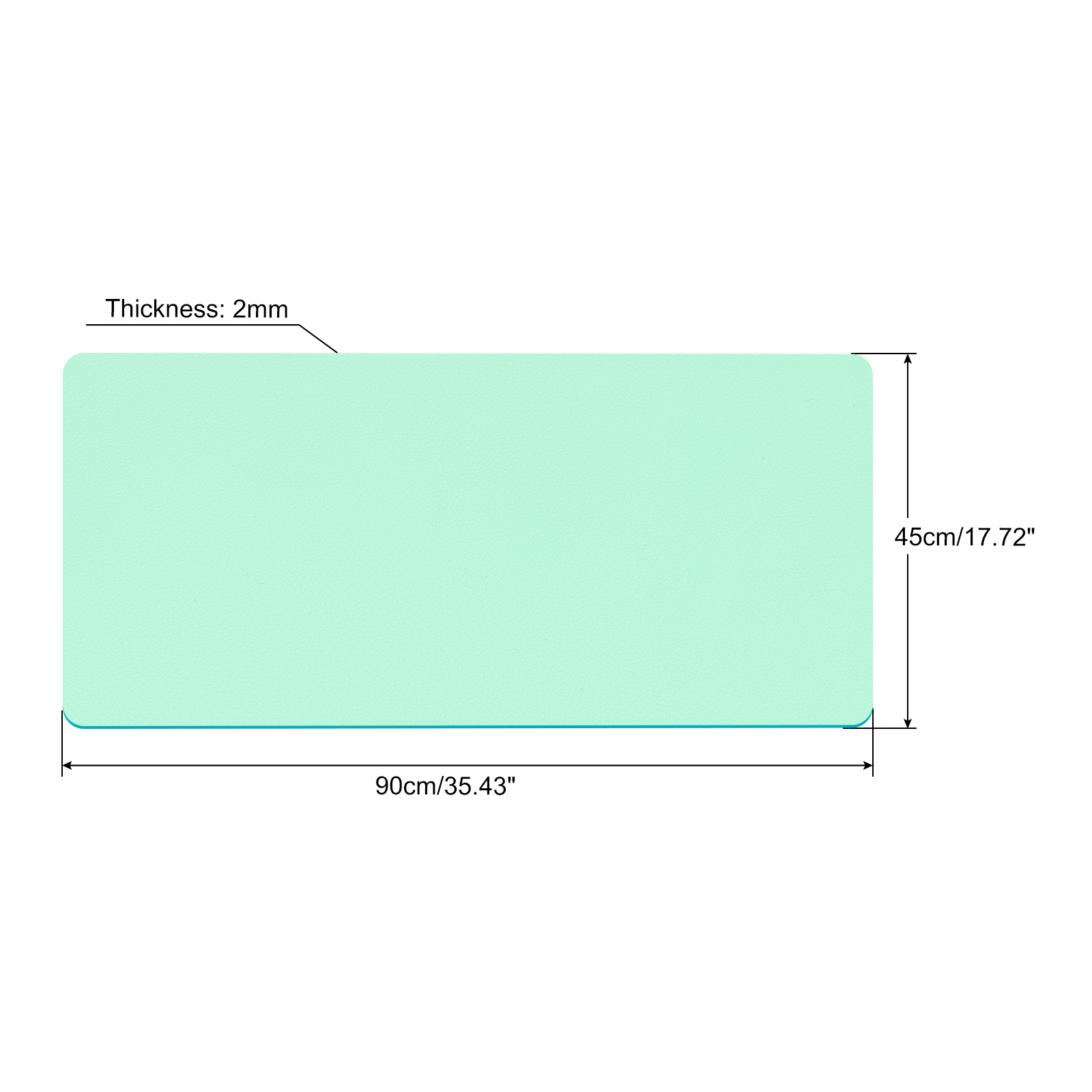 Office Desk Mat Protector PU L - Pc Gaming Keyboard And Mouse ulasan dan harga