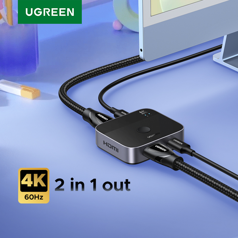 UGREEN HDMI USB C Switch 2 in  - Pc Gaming Second ulasan dan harga