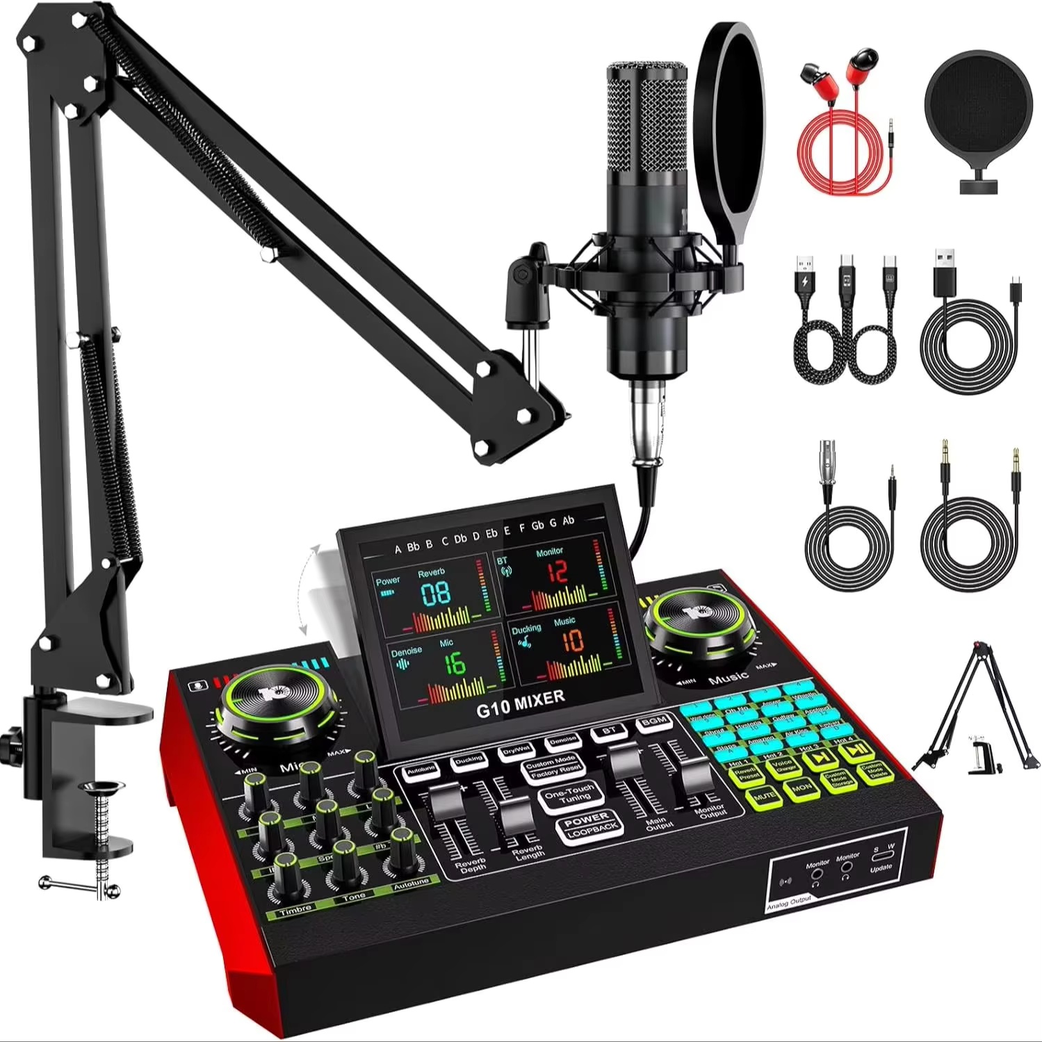Tenlamp G10 Live Streaming Aud - Pc Gaming Video ulasan dan harga