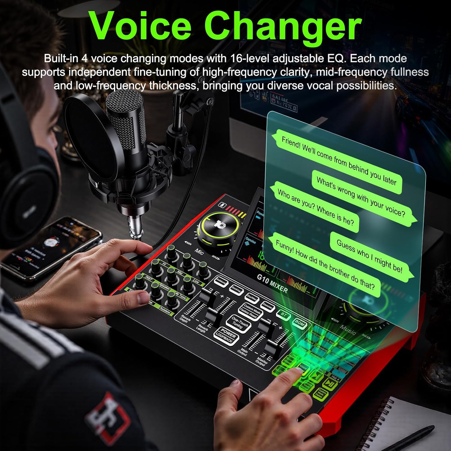 Tenlamp G10 Live Streaming Aud - Pc Gaming Video ulasan dan harga