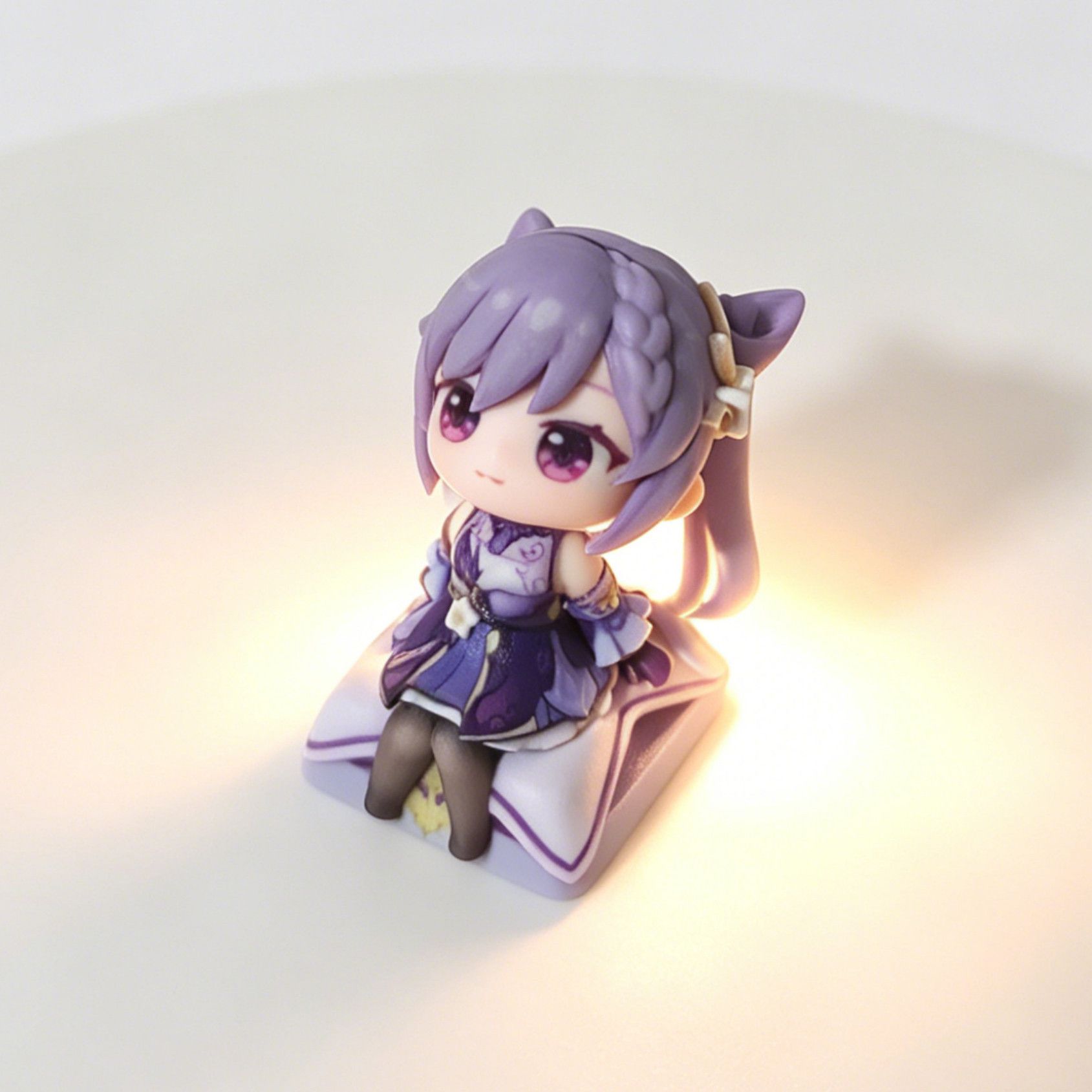 Genshin Impact Keqing  Anime C - Mechanical Keyboard ulasan dan harga