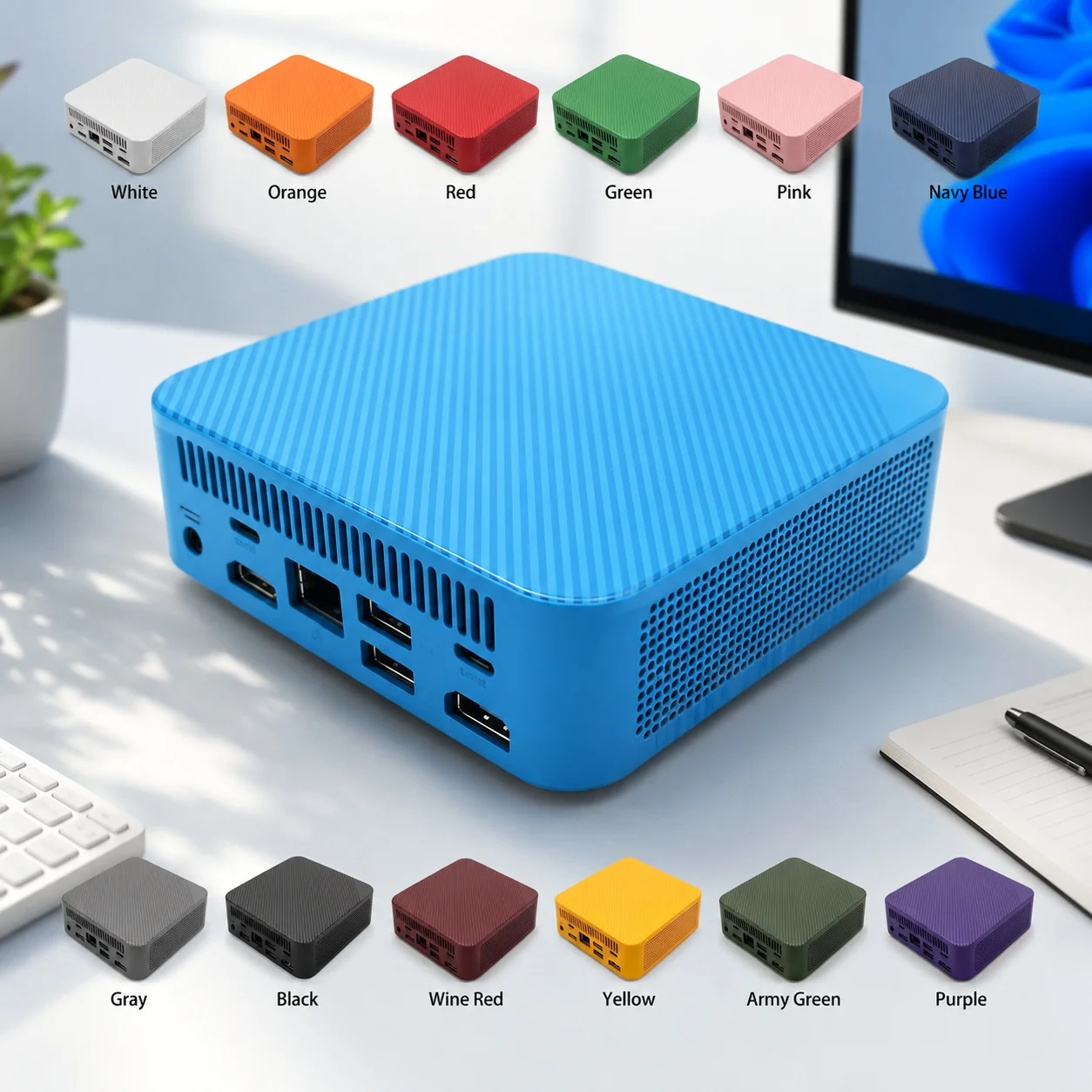 High-Performance Color Mini PC - Pc Gaming Video ulasan dan harga