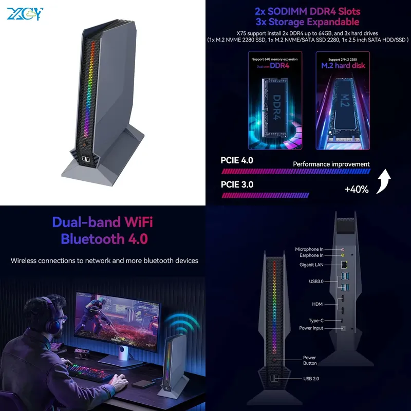 【CHIMU HOME】 Gaming Mini PC Co - Pc Gaming Rtx 4060 ulasan dan harga