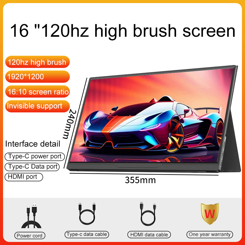 16inch Portable Monitor 100% S - Pc Gaming Second ulasan dan harga