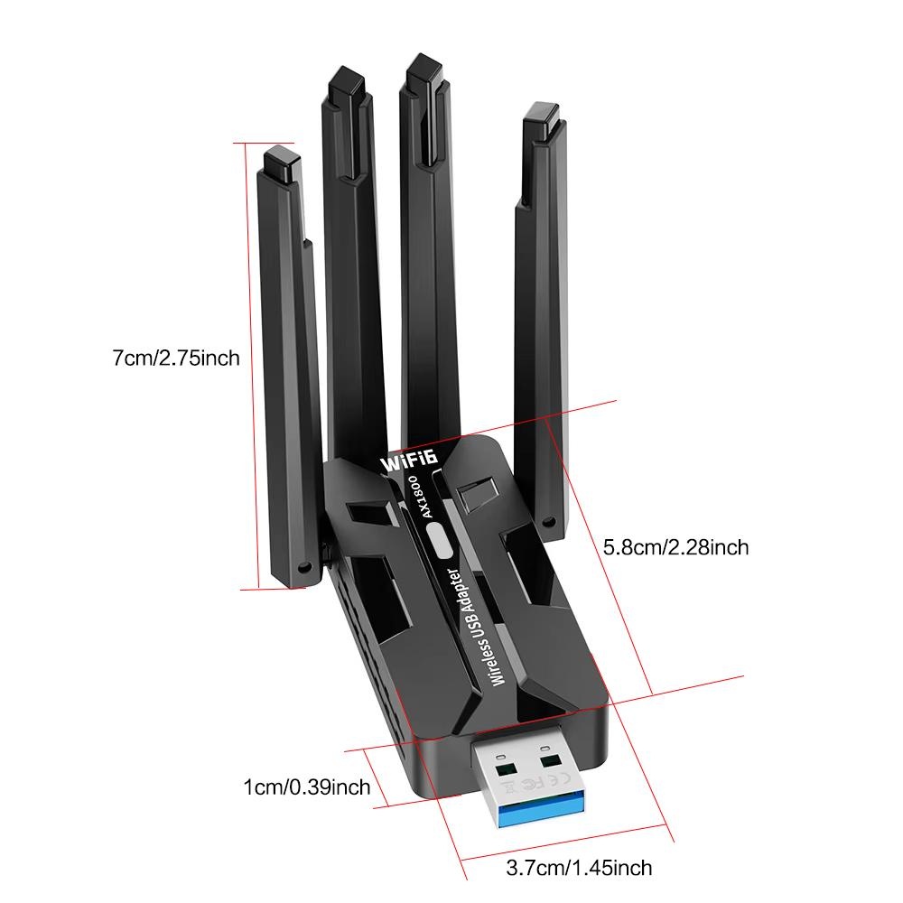 WiFi 6 USB 3 0 Adapter 1800 Mb - Pc Gaming Second ulasan dan harga